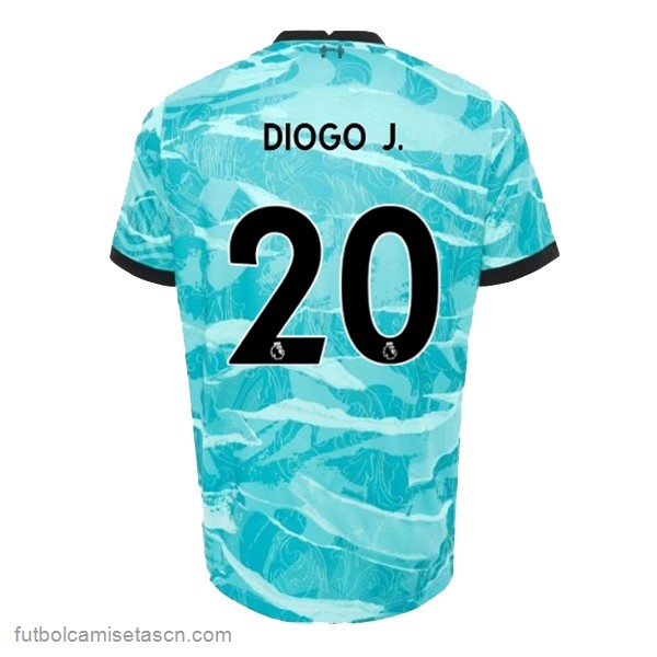 Camiseta Liverpool NO.20 Diogo Jota 2ª 2020/21 Azul